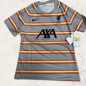 Nike L.F.C Liverpool Football Club Dri Fit Tee - Size S - Grey /Orange/Yellow